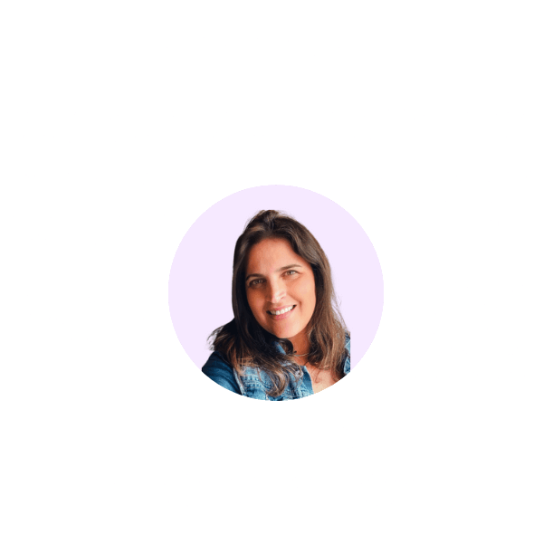 Portrait of Jana Nastari surrounded by personal and professional highlights, sharing her story as a visual communication designer and founder of Present.Co.